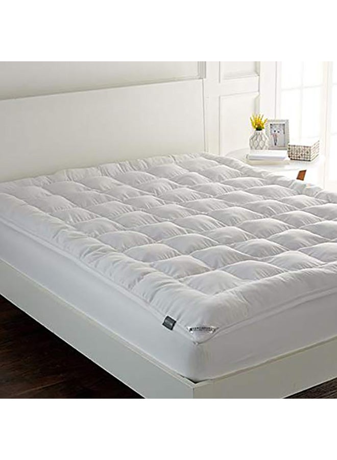 PENHALIGON'S One Layer Microfiber Mattress Topper 8 cm With Rubber Frame Cotton White 200x140cm  - Image 1