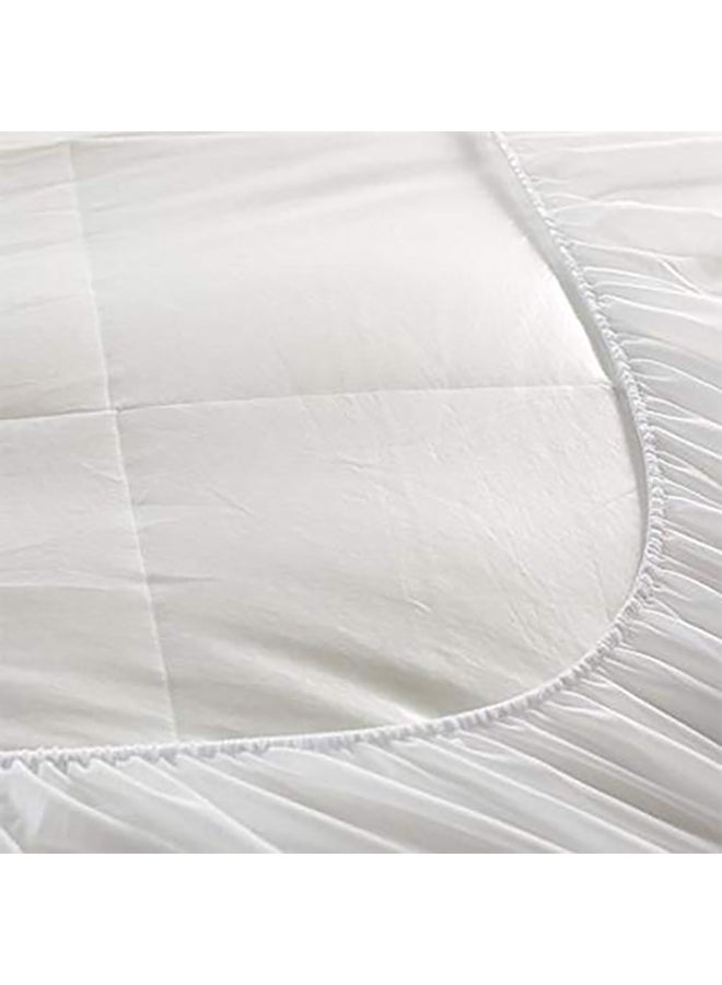 PENHALIGON'S One Layer Microfiber Mattress Topper 8 cm With Rubber Frame Cotton White 200x140cm  - Image 2