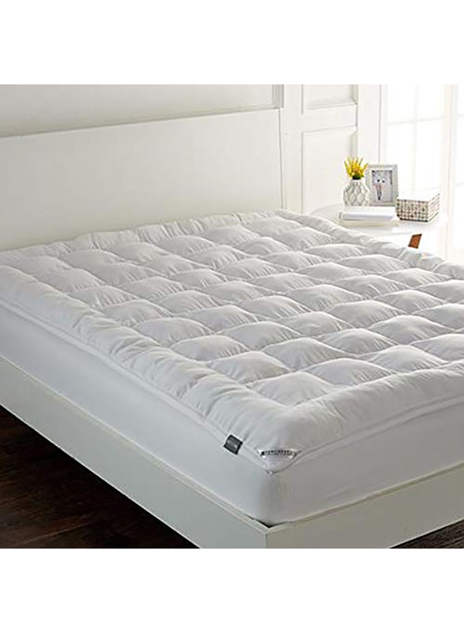PENHALIGON'S One Layer Microfiber Mattress Topper 8 cm With Rubber Frame Cotton White 200x140cm  - Image 3