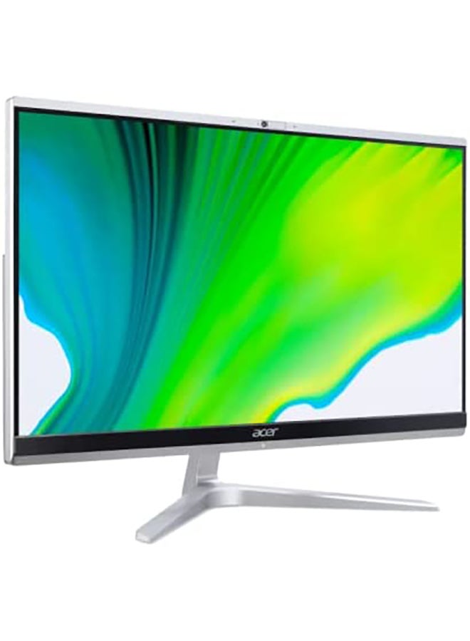 Acer - Aspire C22-1650All In One Desktop With 21.5-Inch Display, Core i5 1135G7 Processer/8GB RAM/1TB HDD +256GB SSD/Intel UHD Graphics/Windows 10 Home English/Arabic Silver - Image 1