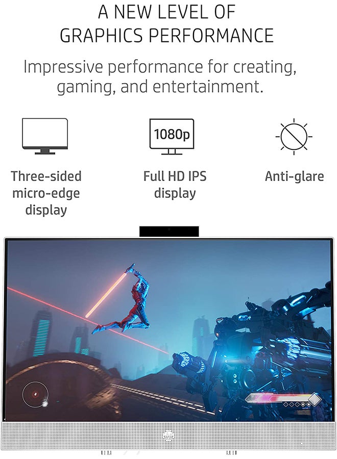 24-dp1250 AIO Desktop With 23.8-Inch Display, Core i3-1115G4 Processer/8GB RAM/512GB SSD/Intel UHD Graphics English/Arabic English/Arabic Snow White - v1662964095/N48939696A_4
