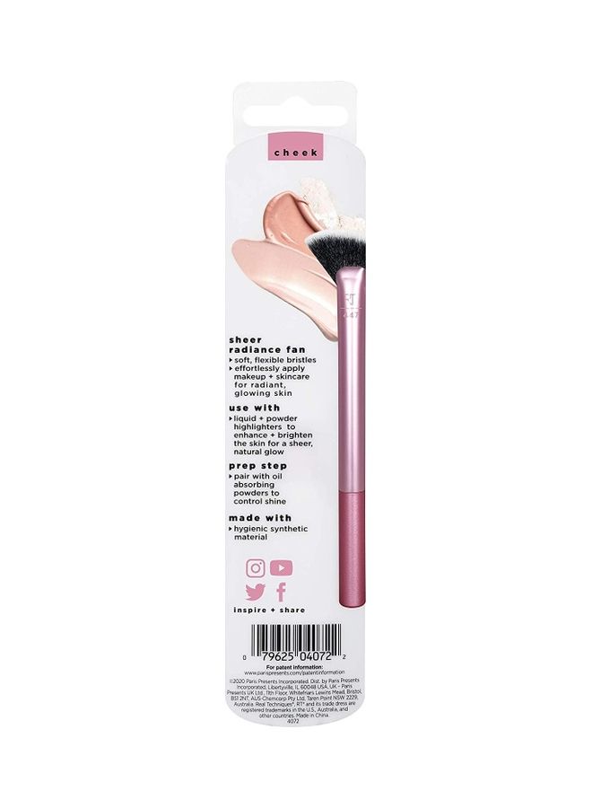 REAL TECHNIQUES Sheer Radiance Fan Pink - Image 2