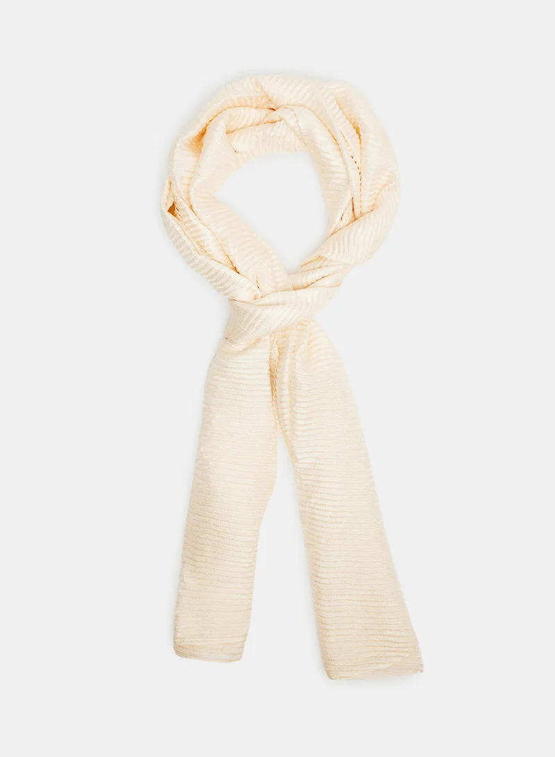 PIECES Pleated Scarf