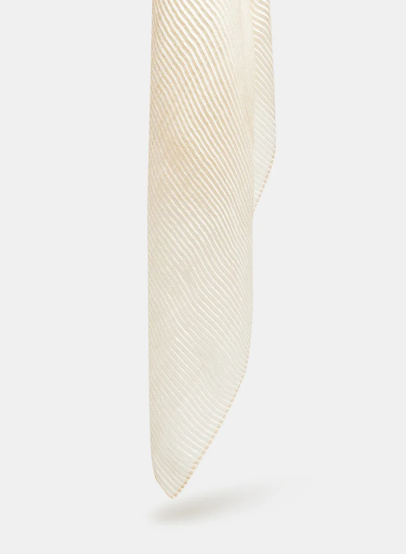 PIECES Pleated Scarf