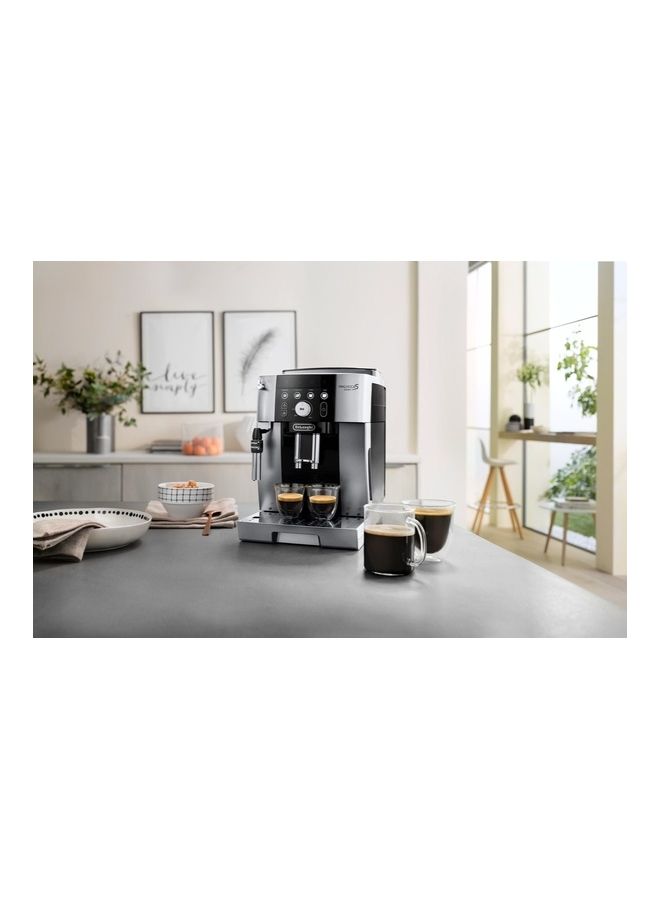 De'Longhi - Magnifica S Smart Bean To Cup Fully Automatic Coffee Machine With Milk Frother, Built In Grinder, Americano, Cappuccino, Latte, Macchiato & Espresso Maker 1.8 L 1450 W ECAM250.23.SB Black/Silver - Image 1