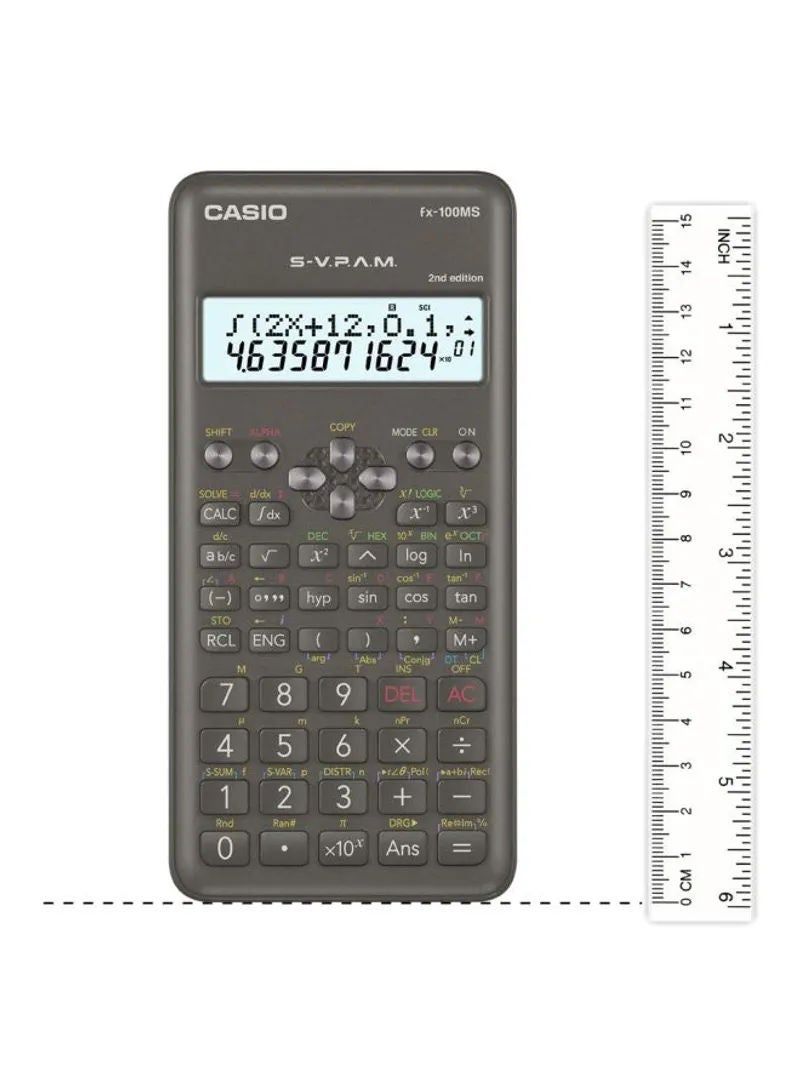 CASIO 12-Digit Scientific Calculator Black/Yellow - Image 4
