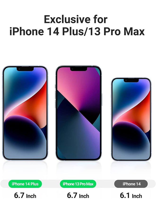 Ugreen - iPhone 14 Plus/iPhone 13 Pro Max Screen Protector 2 Pack 6.7 Inch with Alignment Frame Easy Installation, Bubble Free, HD Clear, Scratch Resistant, Anti-Fingerprint, Full Screen Tempered Glass Filme Clear - Image 1