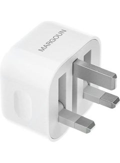 MARGOUN USB-C 20W Power Adapter with Lightning to USB-C Cable 1m for iPhone 14 Series Wall Charger Travel Adapter with Foldable Pins White/Red  - Image 4