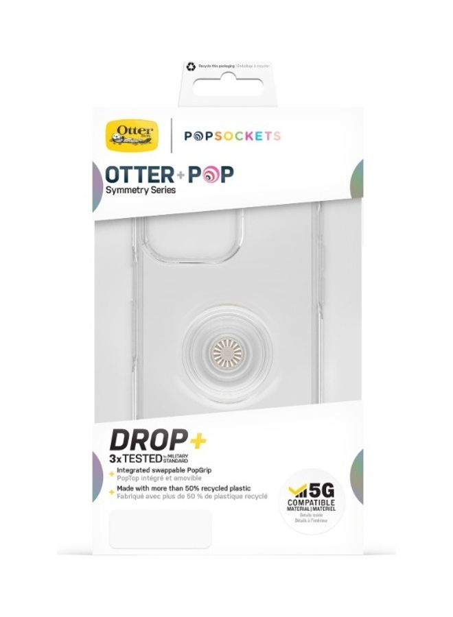 Otterbox - OTTER+POP SYMMETRY Apple iPhone 14 Pro Max 6.7" Case - Clear - Image 1