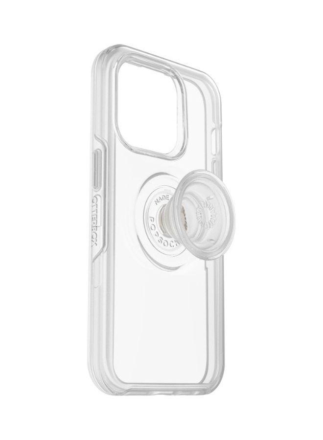 Otterbox - OTTER+POP SYMMETRY Apple iPhone 14 Pro 6.1" Case - Clear - Image 1