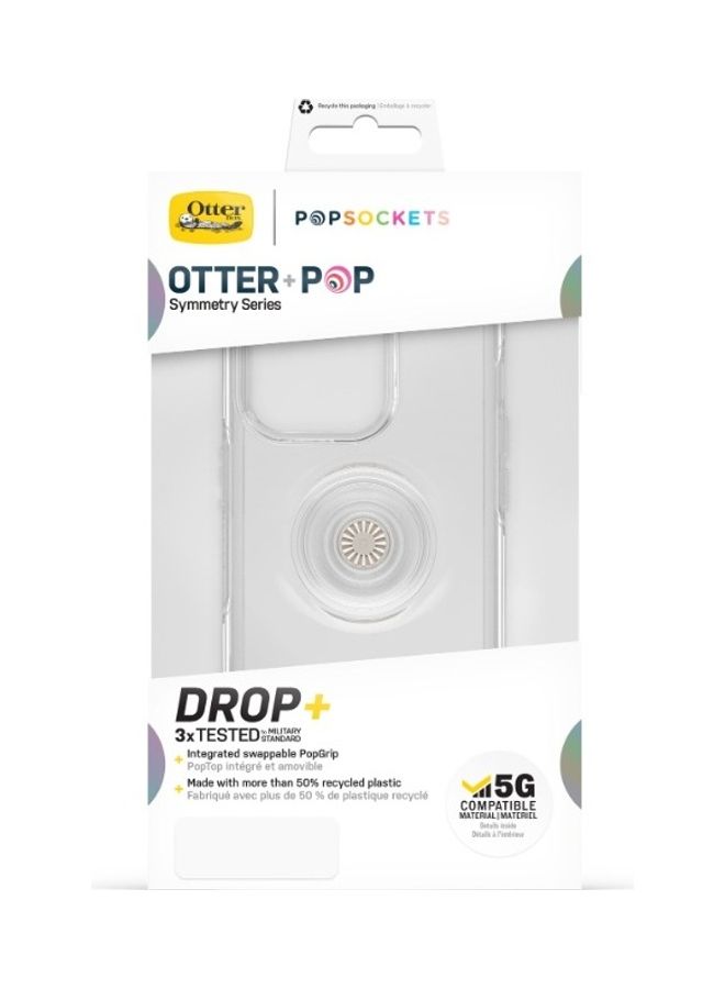 Otterbox - OTTER+POP SYMMETRY Apple iPhone 14 Pro 6.1" Case - Clear - Image 1