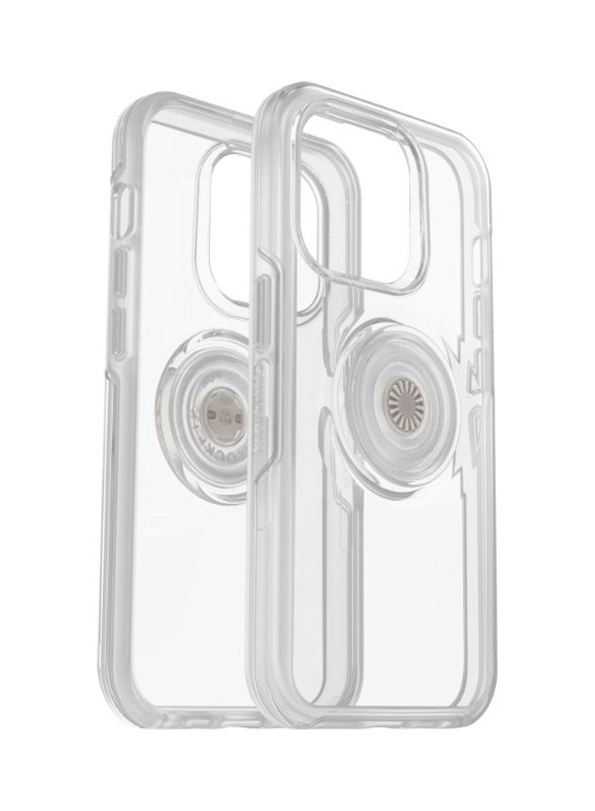 Otterbox - OTTER+POP SYMMETRY Apple iPhone 14 Pro 6.1" Case - Clear - Image 1