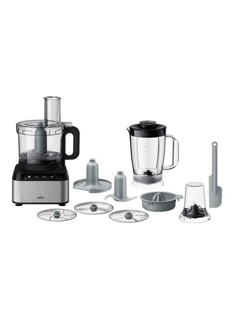 Food Processor, Citrus Press, Spatula,Dough Tool, Plastic Multi Mill. 2.1 L Bowl Capacity, 800 W FP 3233 Black