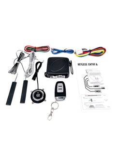 Car SUV Switch Keyless Entry Engine Start Alarm System With One Remote Controller Push Button Remote Starter Stop Auto Anti-theft System