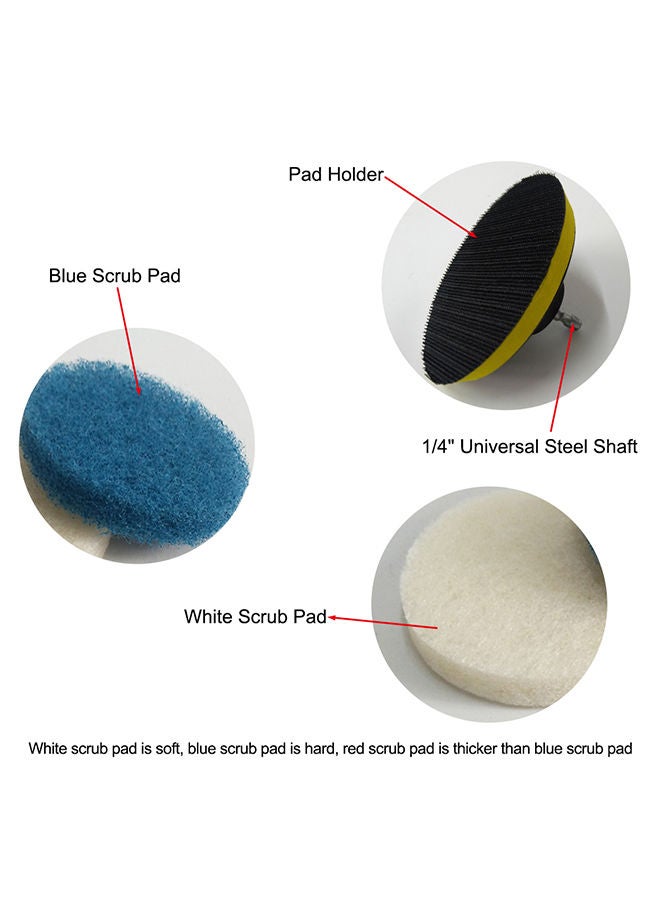 Generic - Power Scrub Pad Cleaning Kit Includes Extra Scrub Pads for Bathroom Kitchen Cleaning - Image 1