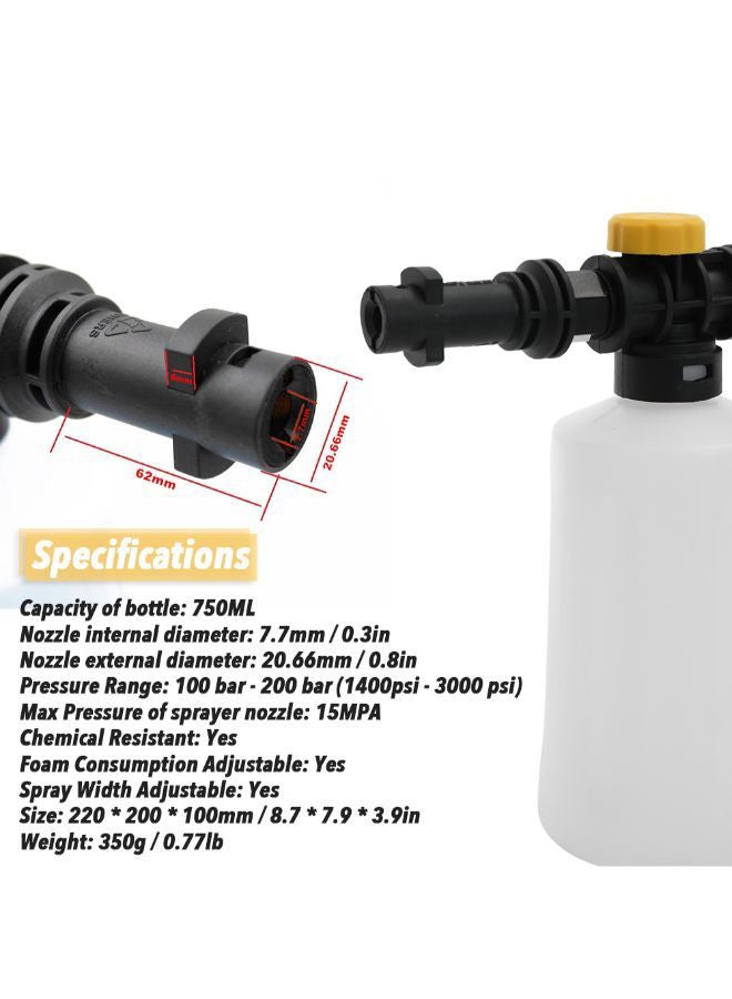 Generic - Snow Foam Lance With Adjustable Sprayer Nozzle - Image 1