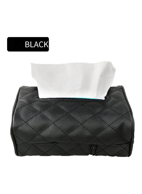 Elegant Car Chair Back Mounted Creative Tissue Holder Leather Case