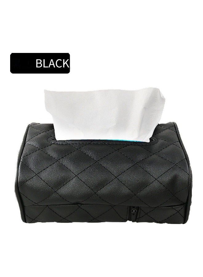 Generic Elegant Car Chair Back Mounted Creative Tissue Holder Leather Case  - Image 1