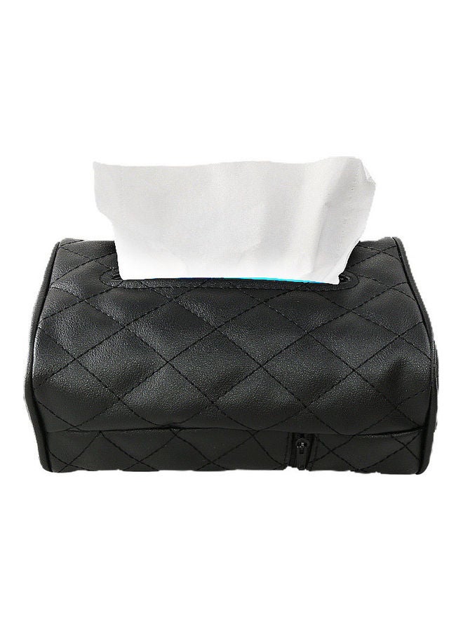 Generic Elegant Car Chair Back Mounted Creative Tissue Holder Leather Case  - Image 3
