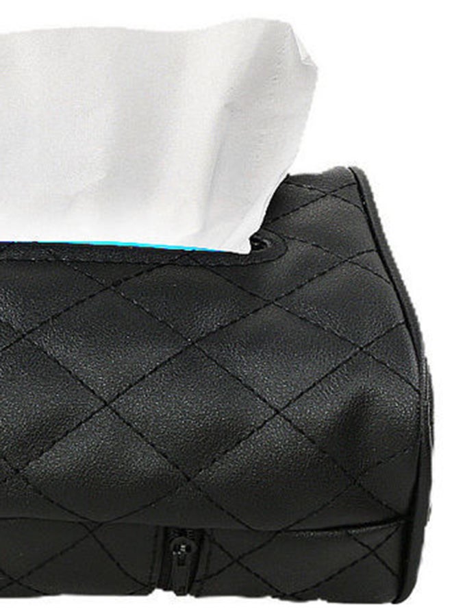 Generic Elegant Car Chair Back Mounted Creative Tissue Holder Leather Case  - Image 4