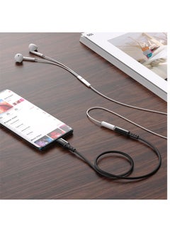 ACEFAST Lightning To Dc3.5 Aluminum Alloy Headphones Adapter Cable Black  - Image 3