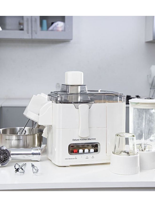 Impex - 10 in 1 Food Processor For Kitchen With Mixer Grinder, Juicer & Chopper,600W Motor,2 Speed Setting with Pulse Function 1.5 L 600 W JB 101 White - Image 1