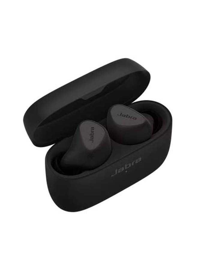 Jabra - Elite 5 True Wireless In Ear Bluetooth Earbuds with Hybrid Active Noise Cancellation (ANC), 6 built-in Microphones for Clear Calls, Small Ergonomic Fit and 6 mm Speakers Titanium Black - Image 1