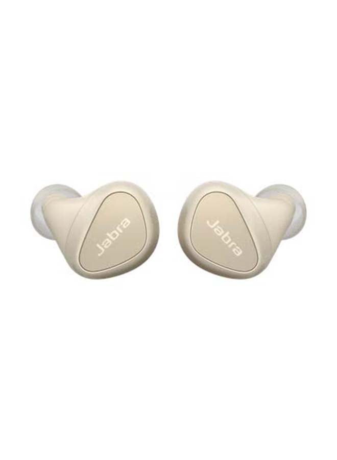 Jabra - Elite 5 True Wireless In Ear Bluetooth Earbuds with Hybrid Active Noise Cancellation (ANC), 6 built-in Microphones for Clear Calls, Small Ergonomic Fit and 6 mm Speakers Gold Beige - Image 1