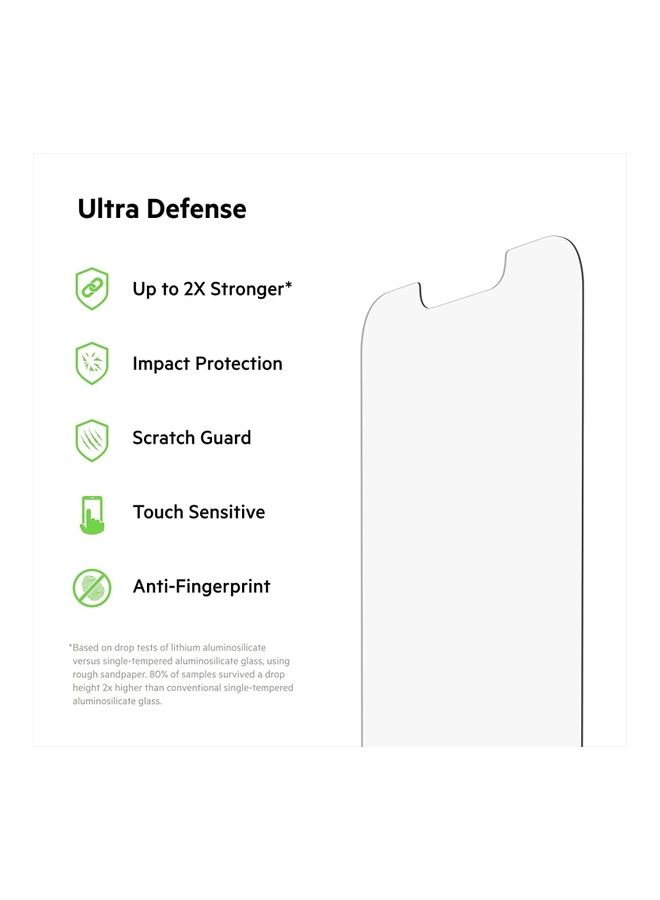 belkin Ultraglass Iphone 14 Pro Max Screen Protector, Antimicrobial-Treated, Easy Bubble Free Application With Included Installation Guide Tray, 9H Hardness Tested Clear  - Image 2