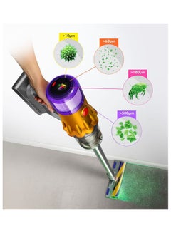 dyson V12 Detect Slim Absolute 545 W V12 Sprayed Yellow/Iron/Nickel  - Image 2