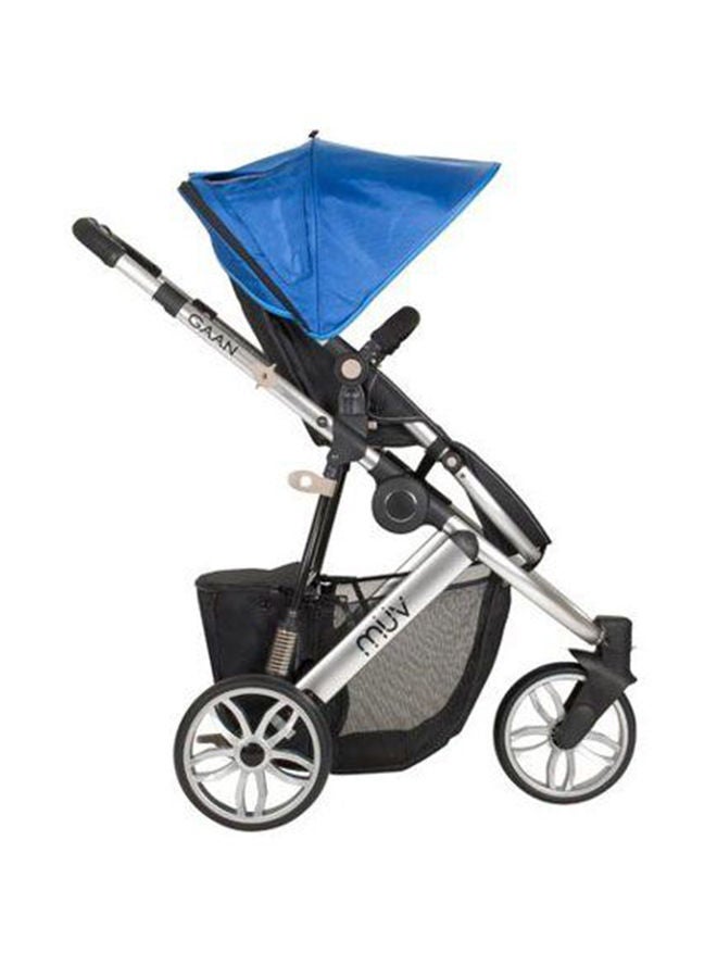 babytrend Reis Stroller With Bassinet - Black/Blue - Image 3
