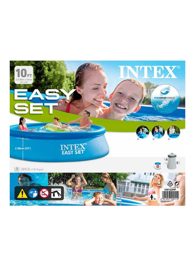 انتكس بركة سباحة سهلة التركيب مع منفاخ ذو فلتر 305x76سم - Image 2