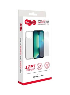 tech21 Premium Protection Bundle Of Screen Protector And Cover For iPhone 14 Pro Clear  - Image 2