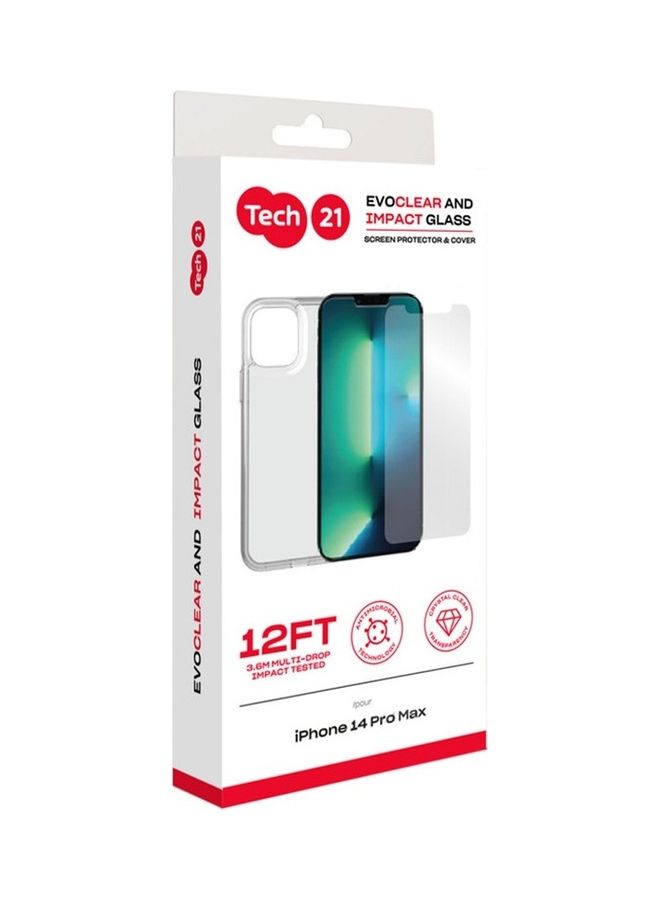 tech21 Premium Protection Bundle Of Screen Protector And Cover For iPhone 14 Pro Max Clear  - Image 2
