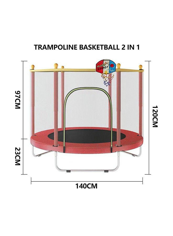 XIANGYU 5.5 Feet Waterproof Breathable Full Enclosed Portable Jumping Trampoline 140x140x120cm - Image 3