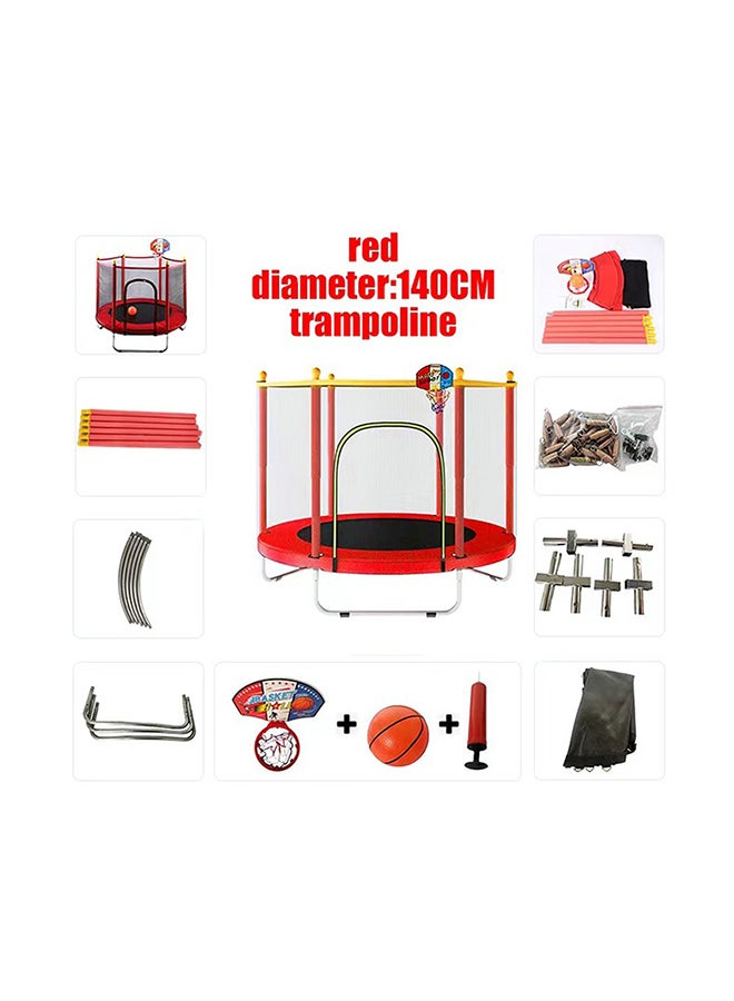 XIANGYU 5.5 Feet Waterproof Breathable Full Enclosed Portable Jumping Trampoline 140x140x120cm - Image 4