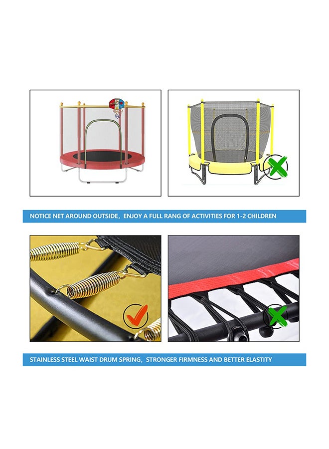 XIANGYU 5.5 Feet Waterproof Breathable Full Enclosed Portable Jumping Trampoline 140x140x120cm - Image 5