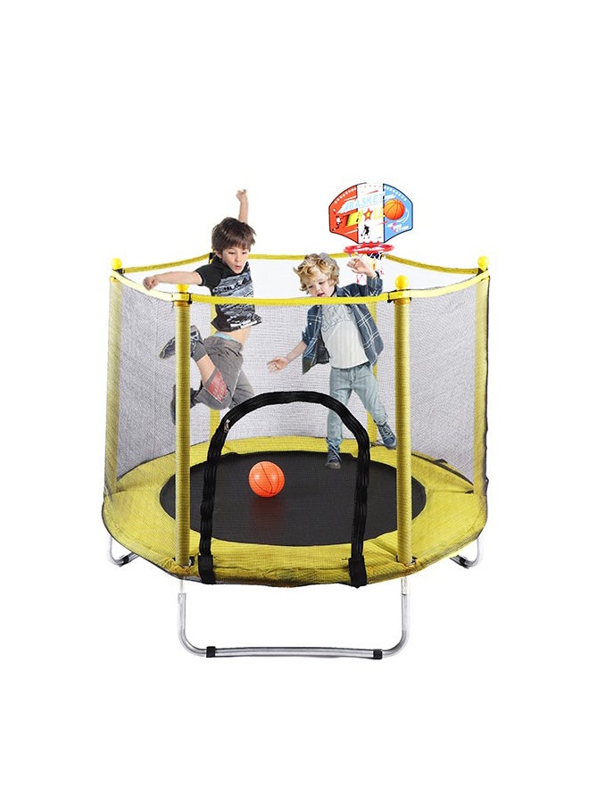 شيانغ يو 5.5 Feet Fancy And Funny Jumping Trampoline With Basketball Hoop 140x140x120cm - Image 2