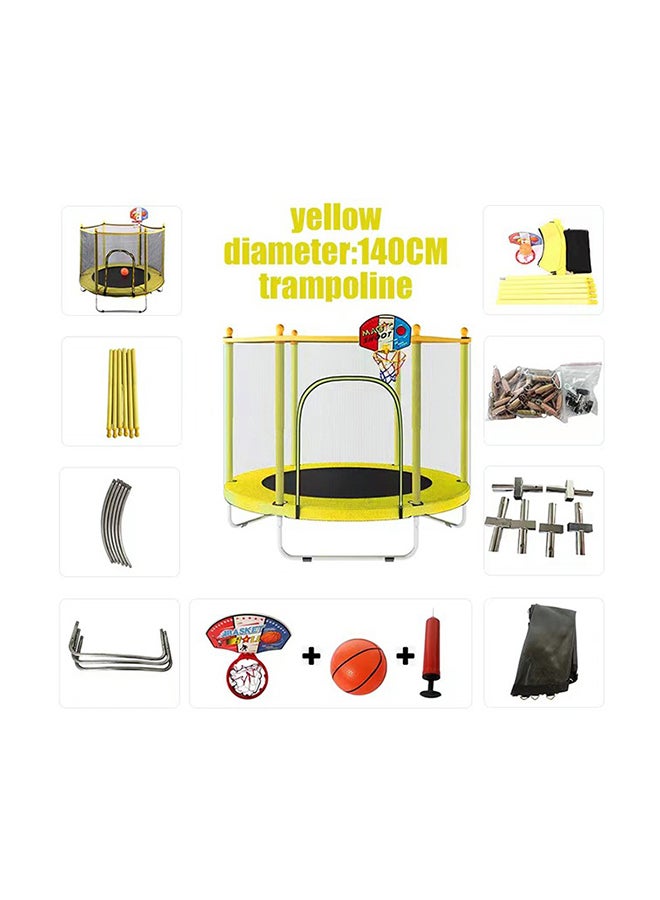 شيانغ يو 5.5 Feet Fancy And Funny Jumping Trampoline With Basketball Hoop 140x140x120cm - Image 3