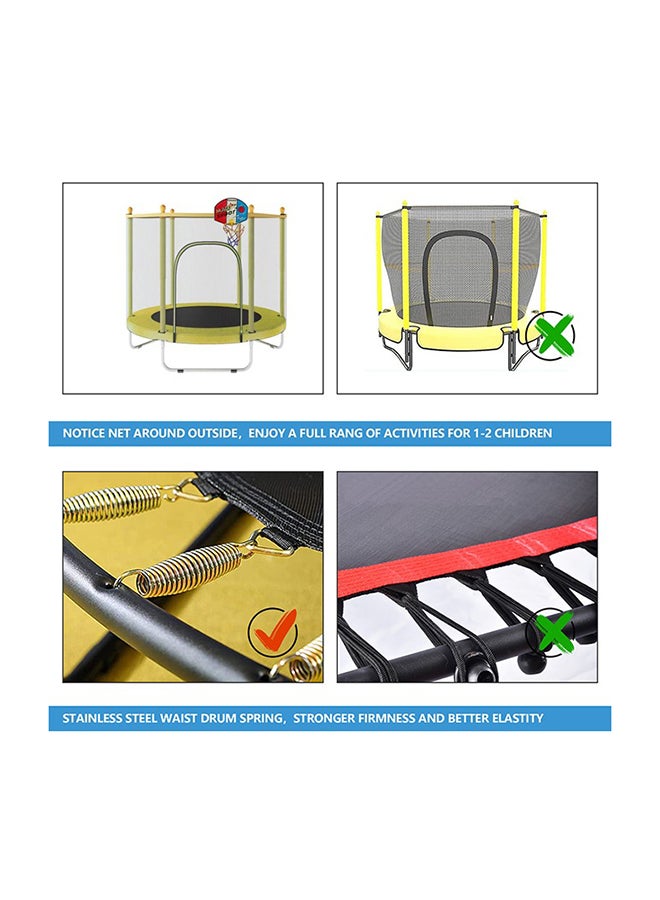 شيانغ يو 5.5 Feet Fancy And Funny Jumping Trampoline With Basketball Hoop 140x140x120cm - Image 5