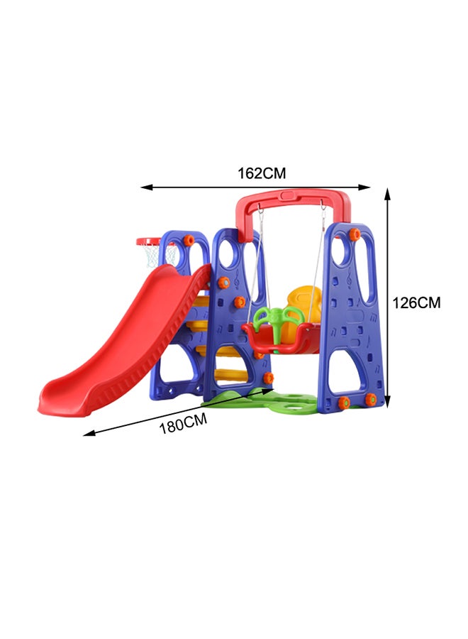 مجموعة ألعاب زحليقة وأرجوحة للعب في الخارج 180x162x126سم - Image 2