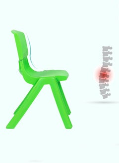 Generic Plastic Junior Stackable Chair For Kindergarten Furniture Green 40x48x62cm  - Image 3