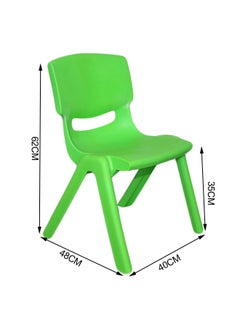 Generic Plastic Junior Stackable Chair For Kindergarten Furniture Green 40x48x62cm  - Image 4
