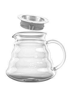 V60 Coffee Server Heat Resistant Glass Pot Pour Over Coffee Tea Server Kettle Coffee Maker Clear 600ml - v1663067059/N48716930A_1