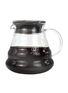 V60 Coffee Server Heat Resistant Glass Pot Pour Over Coffee Tea Server Kettle Coffee Maker Clear 600ml - v1663067059/N48716930A_2