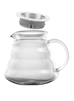 V60 Coffee Server Heat Resistant Glass Pot Pour Over Coffee Tea Server Kettle Coffee Maker Clear 600ml - v1663067059/N48716930A_7