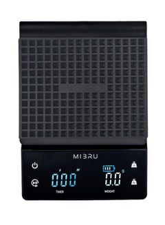MIBRU Coffee Scale With Timer Kitchen Scale Pour Over V60 Drip Coffee Digital Scale Waterproof Mat 0.1G-3000G Black 13.2x18.29x3.5cm  - Image 1