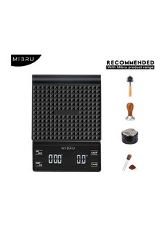 MIBRU Coffee Scale With Timer Kitchen Scale Pour Over V60 Drip Coffee Digital Scale Waterproof Mat 0.1G-3000G Black 13.2x18.29x3.5cm  - Image 4