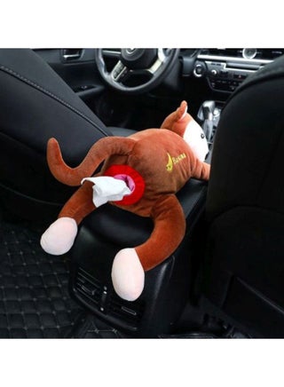 Plush Monkey Hanging Tissue Holder - view 3