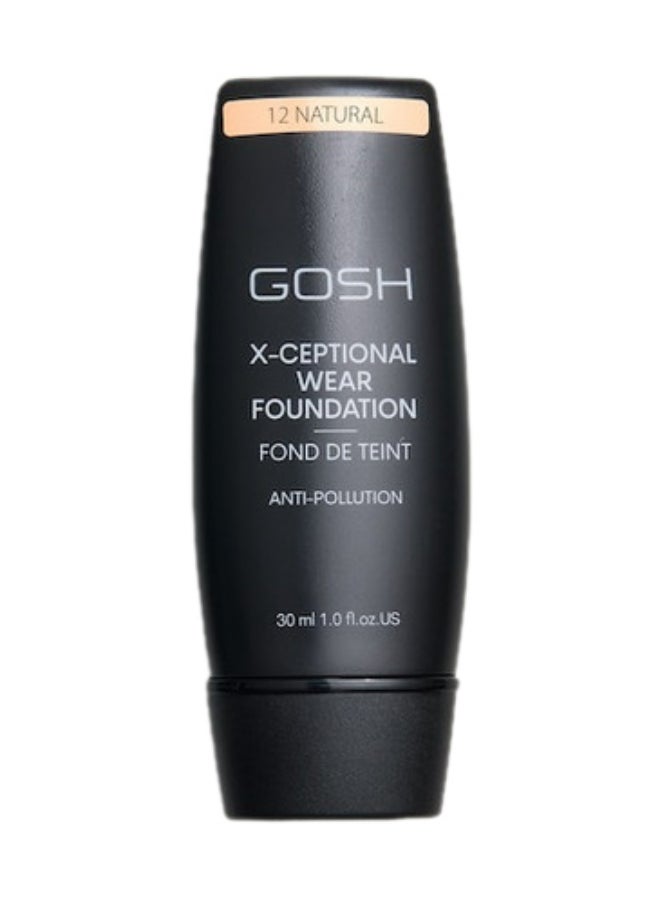 gosh - X-Ceptional Wear Foundation 12 Natural - Image 1
